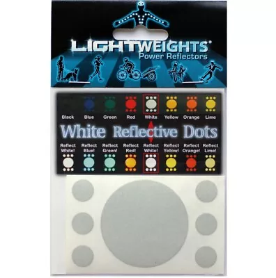 Lightweights Power 3M Reflectors Reflective Dots 7-Pack Night Safety Jog Bike • $8.79