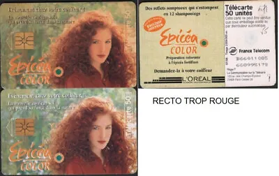 F671 V5 Epicea Color L Oreal Straight Too Red Scan Telecard Chip Gem 96/07 • $2.65