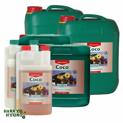 £19.95 • Buy Canna Coco A B 1,5,10,20 Litre Veg Flower Plant Food Base Nutrients Hydroponics