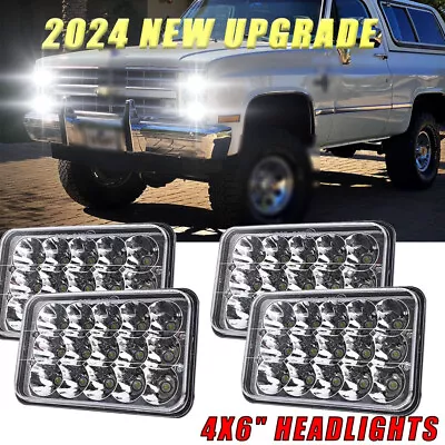 4pcs 4X6 Headlights Hi Lo Beam DRL For Chevrolet K5 Blazer C20 Truck Camaro • $103.99