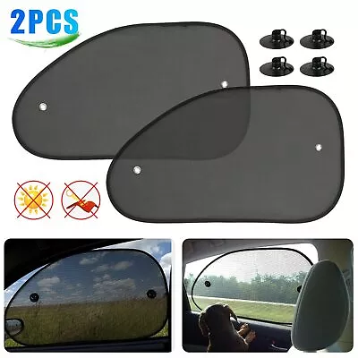 2PCS Car Side Window Sun Shade Cover Visor Mesh Shield UV Block Sunshade Screen • $7.58