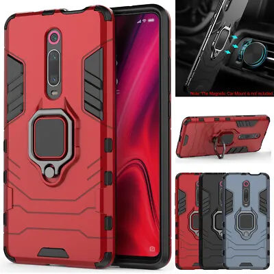 For Xiaomi Mi 9T Case Rugged Back Ring Holder Stand Hard Back Cover • $9.98