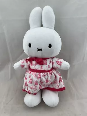 Miffy Holland 12” Pink Dress Plush Nijntje Stuffed Doll Rabbit Bunny EUC RARE • $29.99