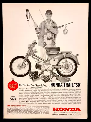 Honda Trail 50 Original 1962 Vintage Print Ad • $7.15