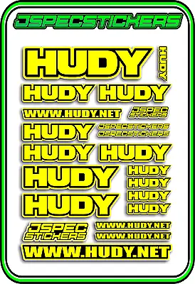Hudy Tools Setup Stickers Xray Rc Buggy Car Decal 1/10 1/8 Jspec Elec Yellow B • $5.44