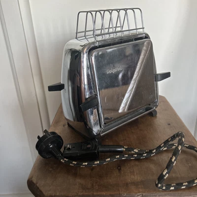 $60 • Buy Hotpoint  Vintage Side Flip 2 Slice Electric Art Deco Stainless Steel Toaster