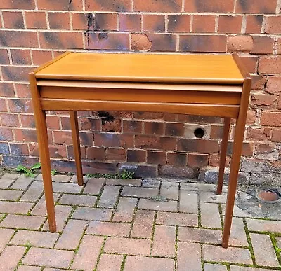 MCM Younger Teak Side Hall Console Table Desk - John Herbert C1960s Retro • £195