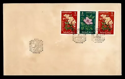 DR WHO 1959 MACAU FDC FLOWER COMBO J37036 • $0.75