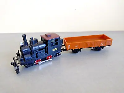 MEHANO HO T008 STEAM LOCOMOTIVE 6630 + Open Freight Wagon - Train • £25.60