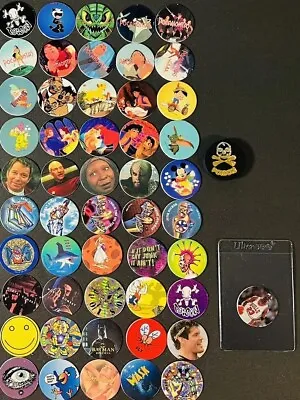 Lot Of 50 Pogs / Milk Caps! Retro Game Nostalgia! Jordan Foil & Slammer! Poison • $6.99