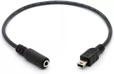 Mini USB To 3.5mm Mic Microphone Adapter Cable For Go Pro HD Hero 1 2 3 4 Camera • £5.70