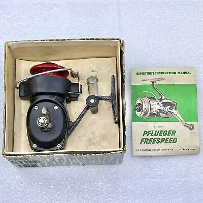 Vintage PFLUEGER FREESPEED 1000 Spinning Reel Made In USA In Box • $40