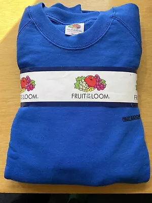 Fruit Of The Loom Blue XXL Sweatshirt New With Tags. Excellent Condition. • £12