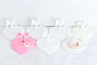 Lot Of 7 GINNY 8  Doll Vintage Heart Shape Plastic Stands (J) • $28