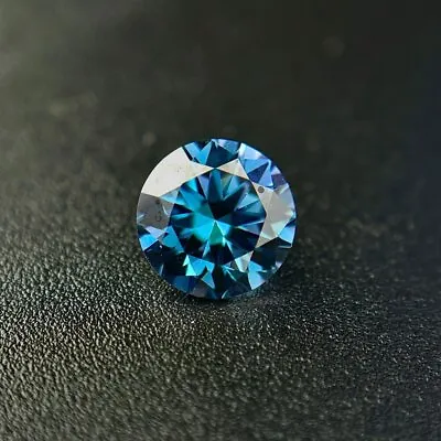 5.0~10mm Dark Blue Color Round Loose Moissanite Stone With GRA Certificate • $84