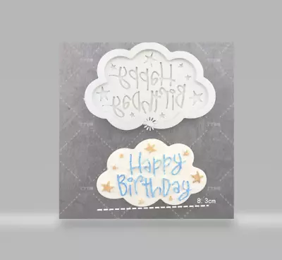 New Happy Birthday Theme  Silicone Fondant  Mould  (1) • $8.95