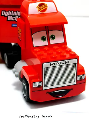 LEGO 2017 Cars  Mack Semi-Trailer Lightning McQueen Rust-eze Disney Pixar 10745 • $66.50