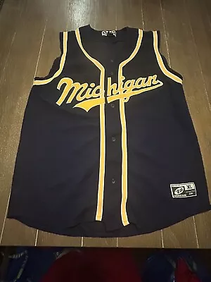 Michigan Wolverines Baseball Jersey Sleeveless Xl • $42