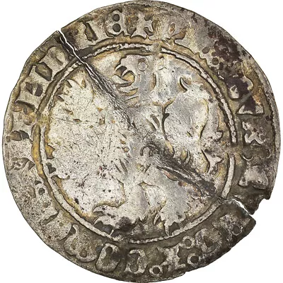 [#184448] Coin France Flanders Philippe Le Bon Gros VF(20-25) Silver Boud • $156