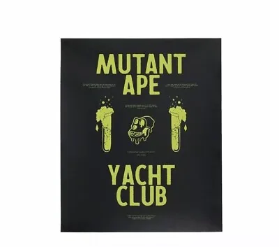 BAYC Fall 2021 - Black 20  X 16  Mutant Ape Yacht Club Poster - New & Unopened • $129.99