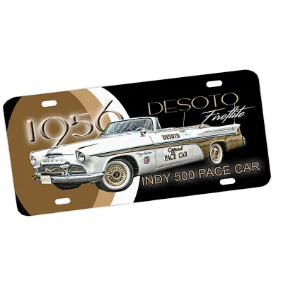 1956 Desoto Fireflite Indy 500 Pace Car Design Aluminum License Plate • $18.95