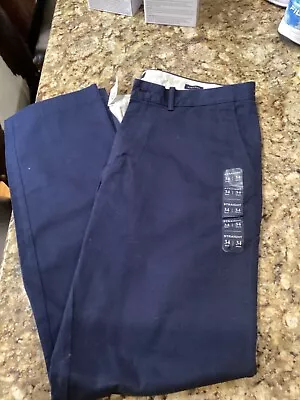 NWT J Crew Men’s 34x34 Flex Straight Chino Pants Casual Navy • $31.90