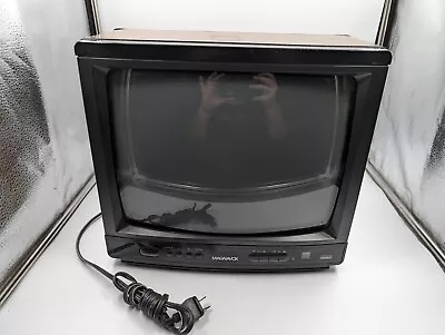 Vintage Magnavox RR1337 W101 Color CRT TV Retro Gaming Wood Grain 1992 Tested • $55