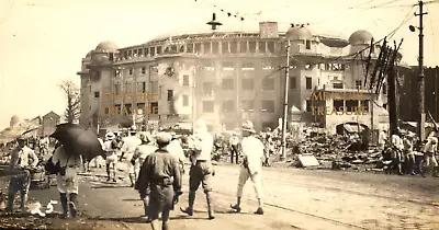 1923 Tokyo Japan Great Kanto Earthquake Disaster Downtown Tracks Photo F7 • $24.50