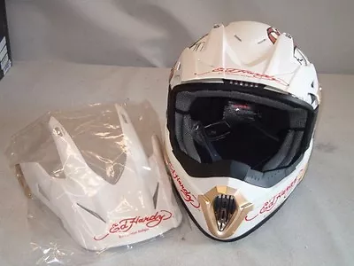 Ed Hardy  Speed Kills  Small White OffRoad Helmet-$379 • $149.95