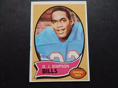 1970 Topps O.J. Simpson Rookie Card # 90 Buffalo Bills (A) • $60