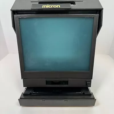 Micron Microfilm Microfiche Portable Reader Model 720 W/ Battery - Tested/Works • $185