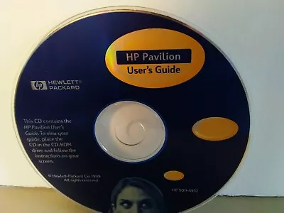 ITHistory (1999) IBM Software: HP PAVILION USERS GUIDE CD • $9.50