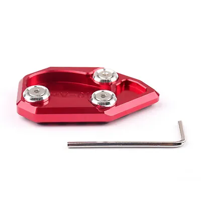 Side Kickstand Stand Plate Pad Fits MV AGUSTA Brutale 1078 F4 Brutale 990R Red • $15.63