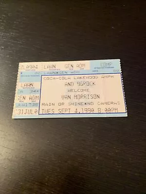 Van Morrison Ticket Stub 1990 ATL • $20