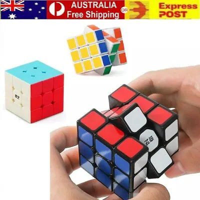 Magic Cube 3x3x3 Super Smooth Fast Speed Puzzle Rubix Rubics Rubik Kids Toy Gift • $8.95