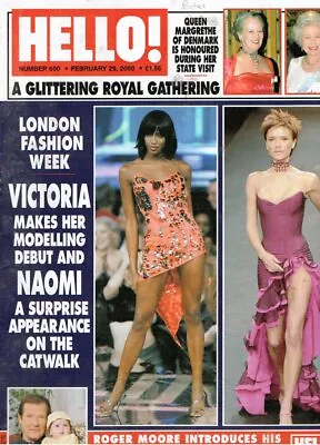 £9.49 • Buy Hello 600 Gwyneth Paltrow Roger Moore Meg Mathews Fiona Bruce Supermodels