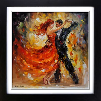 Ballroom Dancing Abstract Expressionism Wall Art Print Framed Picture Poster • £34.95