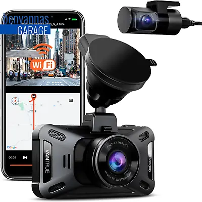 $375.84 • Buy Dual Dash Cam, Front 4K Rear 1080P Dash Camera With Free 5G APP, GPS X4S Duo 4K