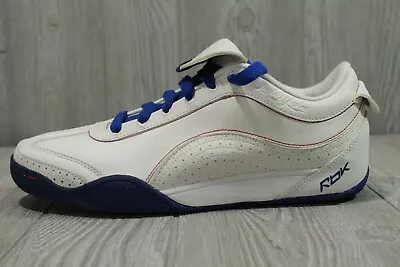 New Rare Vintage Reebok Daddy Yankee Soccer White Leather Shoes Mens 8 10 10.5 • $202.49