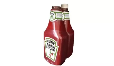 2 X Heinz Tomato Sauce Ketchup 1L Snack Condiment Squeezable Bottle • $13.95