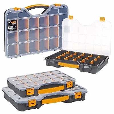 £7.49 • Buy DIY 20 Compartment Parts Storage Organiser Cabinet Screws Carry Case Tool Box