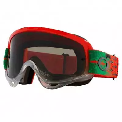 Oakley (Adult) MX Goggle - O-Frame - TROY LEE Carrack - Orange/Green W/Dark Grey • $49.73