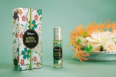£4.99 • Buy White Meera Roll On Perfume Oil 8ml Meena Halal Sunnah Attar Gift UK Seller