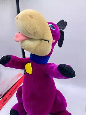 Vintage Dakin Dino Plush Purple Dinosaur Flintstones Pet Firm Stuff Animal Toy • $24.50