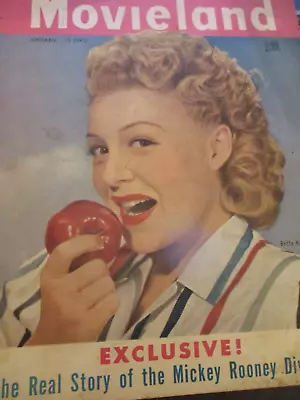 Betty Hutton Olivia De Haviland - Movieland Magazine 1947 • $12.99