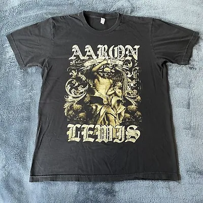 AARON LEWIS Solo Tour Black Short Sleeve T-Shirt Large • $19.99