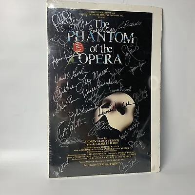 $174.99 • Buy Phantom Of The Opera Cast Signed Poster Howard McGillin Broadway 22”x14” Musical
