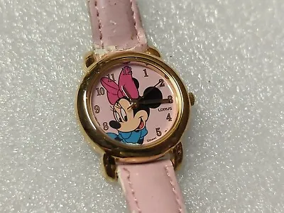 Vintage Ladies LORUS Gold Tone DISNEY Minnie Mouse Watch  NEW BATTERY - BAD BAND • $14.88