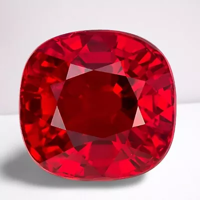 Flawless Ruby Cushion Cut Gemstone 6 Mm - 1.5 Ct Calibrated Loose Gemstone • $19.98