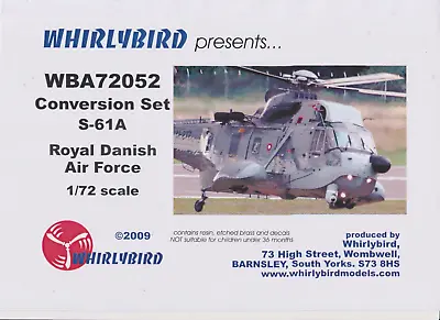 Whirlybird Models Wba72052 S61a Conversion Set Royal Danish Air Force • £25